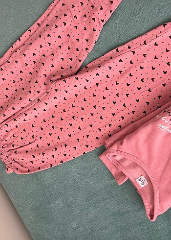 Pembe pijama takimi - Görsel 5