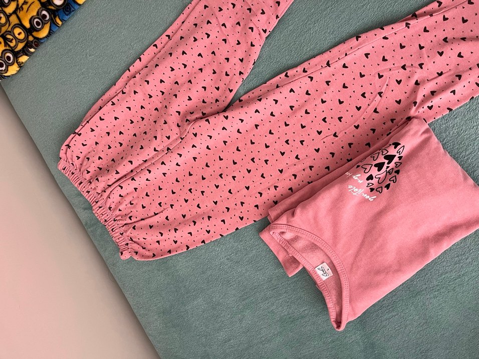 Pembe pijama takimi - Görsel 5