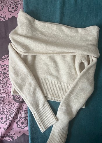 Madonna yaka yumoş kazak bej - Görsel 3