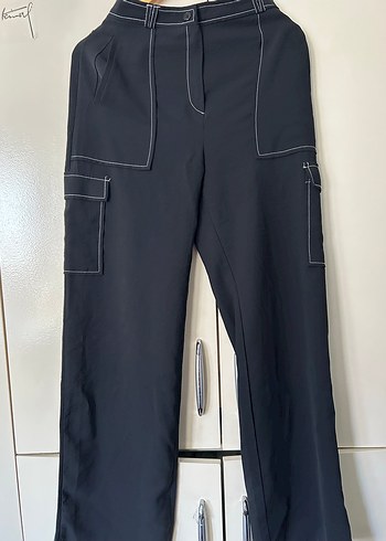 Siyah Kadın Kumaş Pantolon