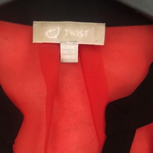 m Beden kırmızı Renk Twist bluz