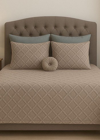 Gri Puantiyeli Yatak Örtüsü - Görsel 4