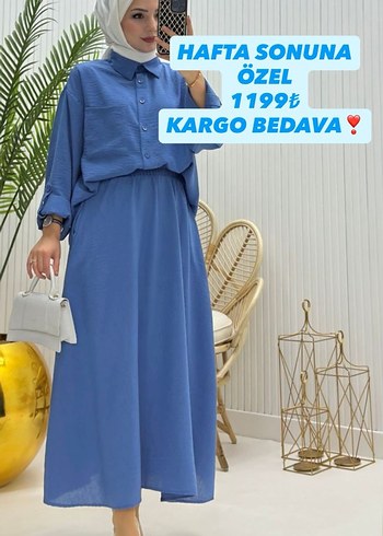 Siyah Uzun Salaş Kadın Elbise - Görsel 6