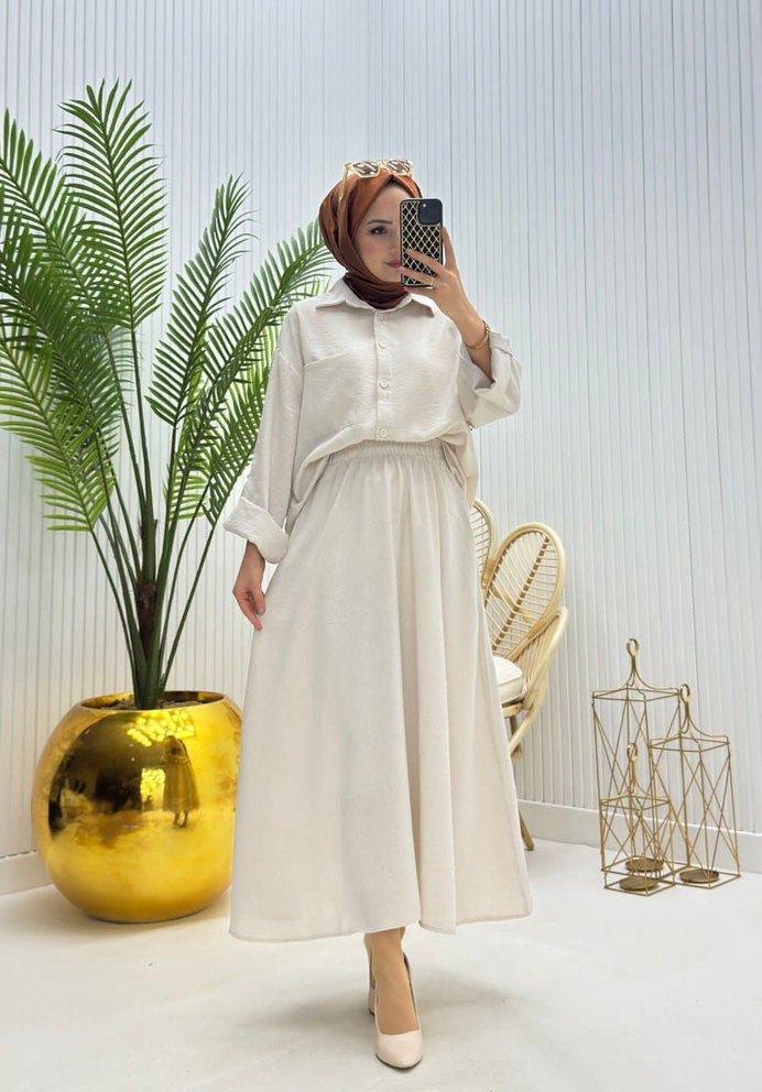 Siyah Uzun Salaş Kadın Elbise - Görsel 5