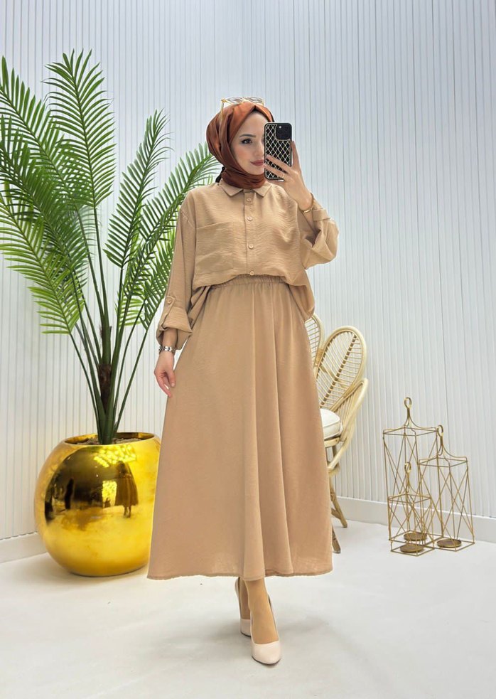 Siyah Uzun Salaş Kadın Elbise - Görsel 2