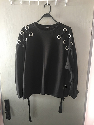 Balon kollu sweatshirt