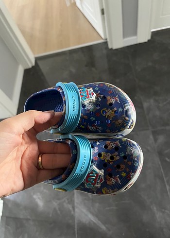 Mavi Bağcıklı Erkek Çocuk Terlik