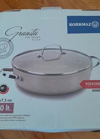 Korkmaz Granita Kısa Tencere A1264
