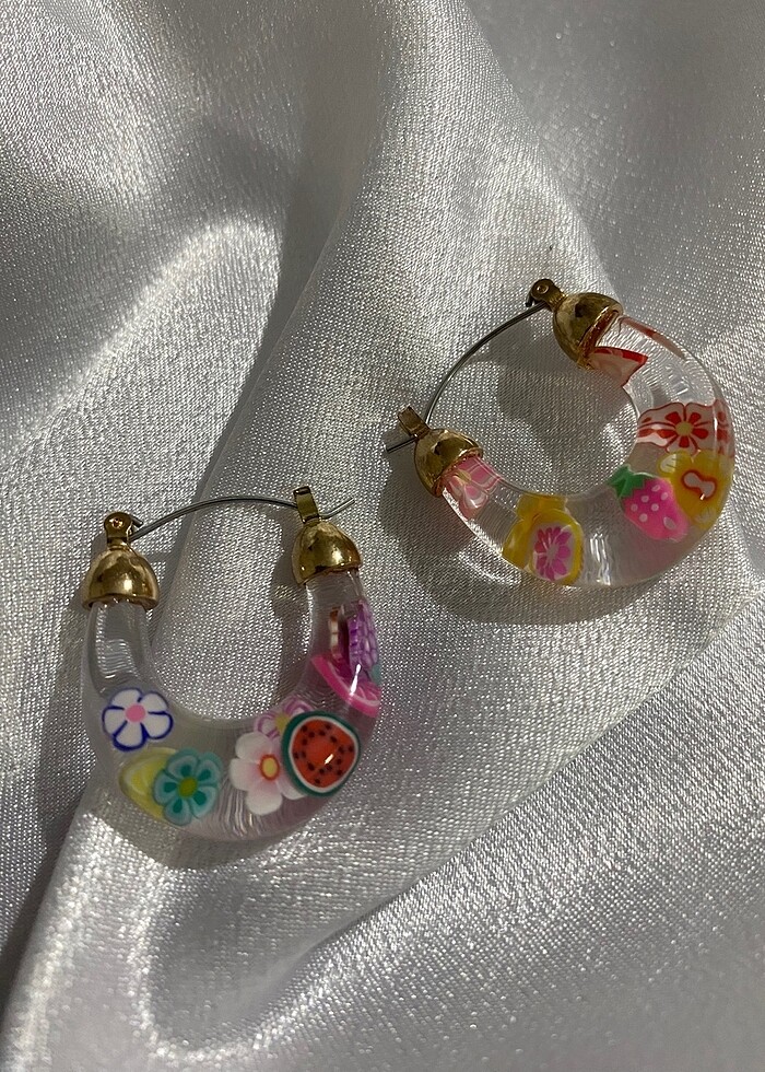 Renkli küpe - Görsel 3