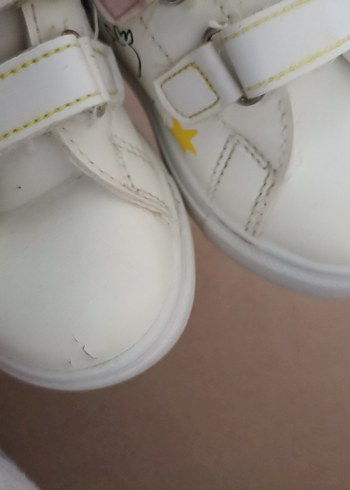 Kız Çocuk Beyaz Cırt Cırtlı Sneaker - Görsel 5