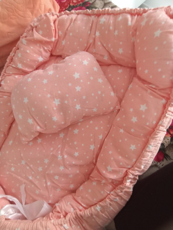 Yıldız Desenli Pembe Bebek Uyku Seti - Görsel 4