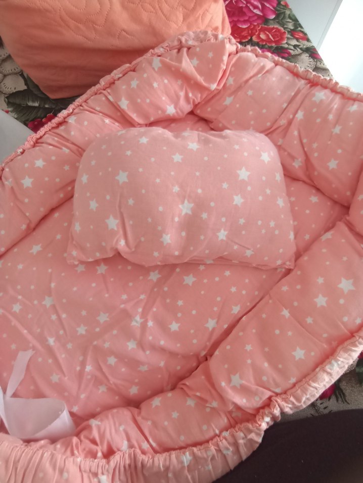 Yıldız Desenli Pembe Bebek Uyku Seti - Görsel 2