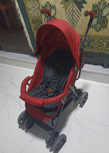 Kırmızı Bebek Arabası - Görsel 5
