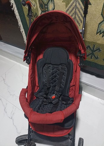 Kırmızı Bebek Arabası - Görsel 4