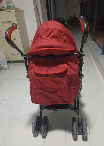 Kırmızı Bebek Arabası - Görsel 6