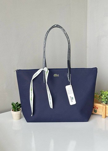 Lacoste Kadın Mavi Fermuarlı El Çantası