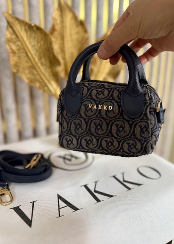 VAKKO Siyah Baskılı Kadın Omuz Çantası