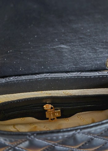 Guess Zincir Detaylı Siyah Deri Kadın Çanta - Görsel 18