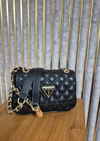 Guess Zincir Detaylı Siyah Deri Kadın Çanta - Görsel 6