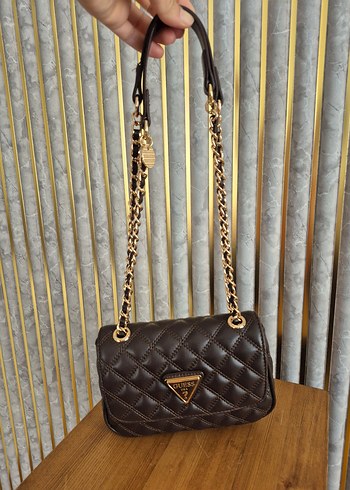 Guess Kahverengi  zincir Detaylı Deri Kadın Çanta - Görsel 6