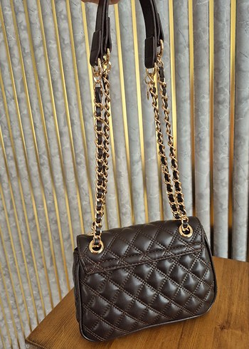 Guess Kahverengi  zincir Detaylı Deri Kadın Çanta - Görsel 8