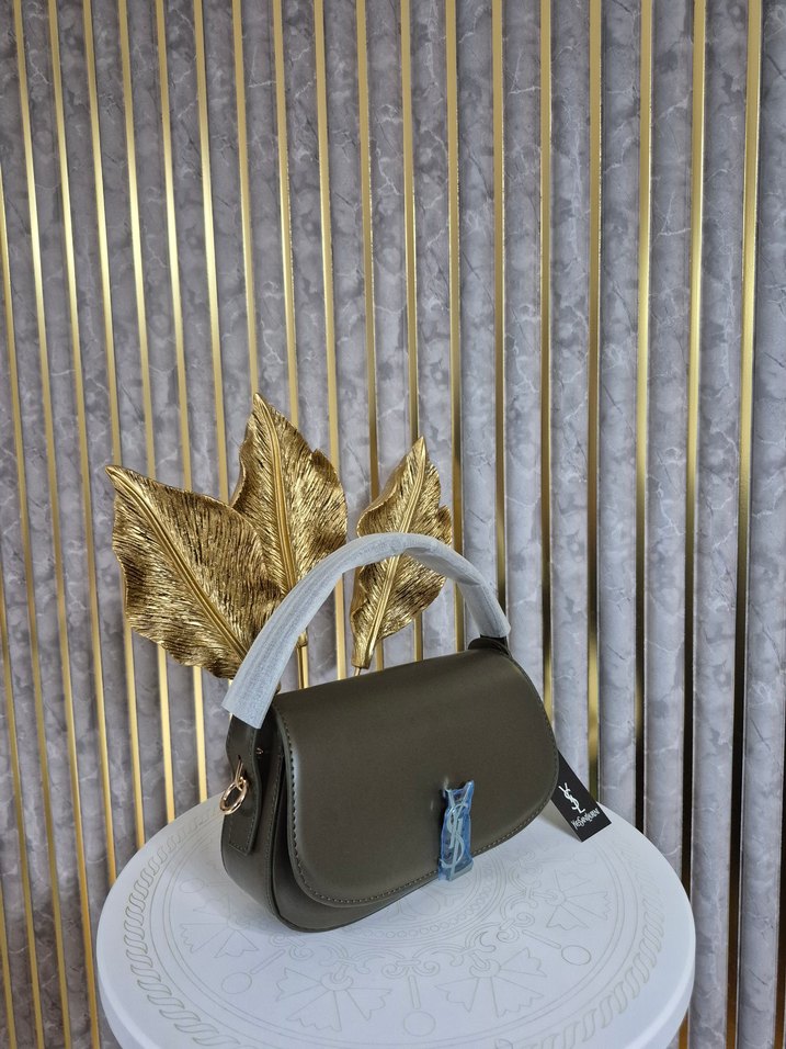 YSL  Haki Deri   Kadın Çanta - Görsel 3