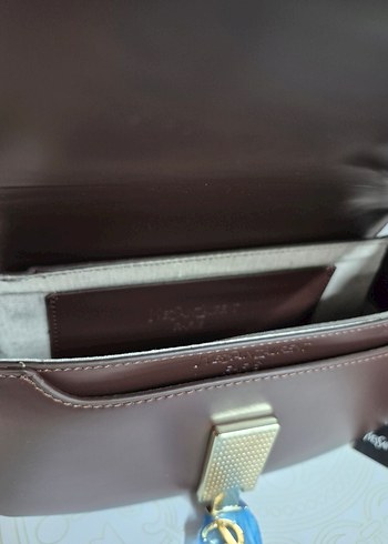 YSL Kahverengi Deri Kadın Çanta - Görsel 14