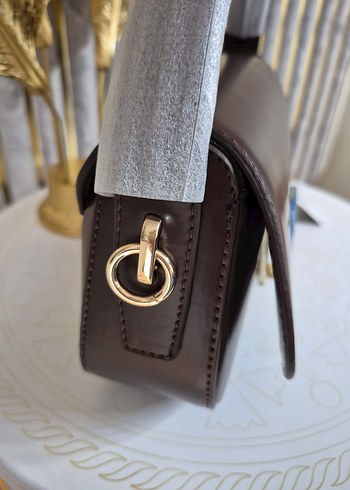 YSL Kahverengi Deri Kadın Çanta - Görsel 16