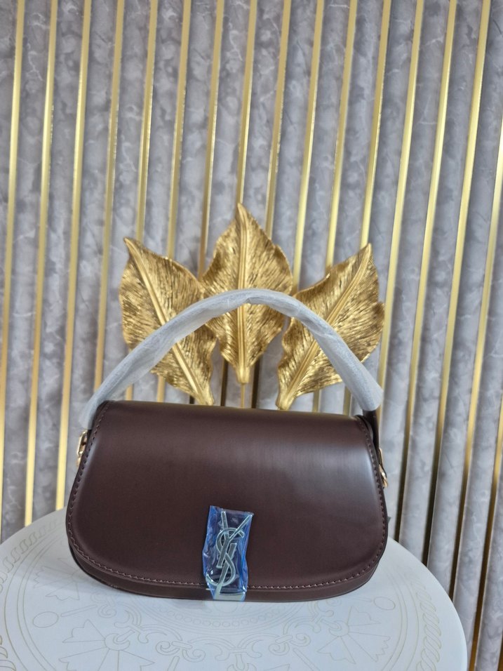 YSL Kahverengi Deri Kadın Çanta - Görsel 2