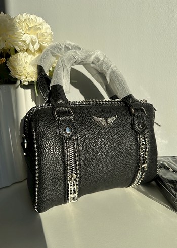 Siyah  Zadig Speedy Deri Kadın Çapraz Çanta - Görsel 4