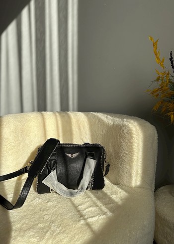 Siyah  Zadig Speedy Deri Kadın Çapraz Çanta - Görsel 2