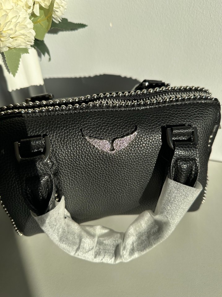 Siyah  Zadig Speedy Deri Kadın Çapraz Çanta - Görsel 5