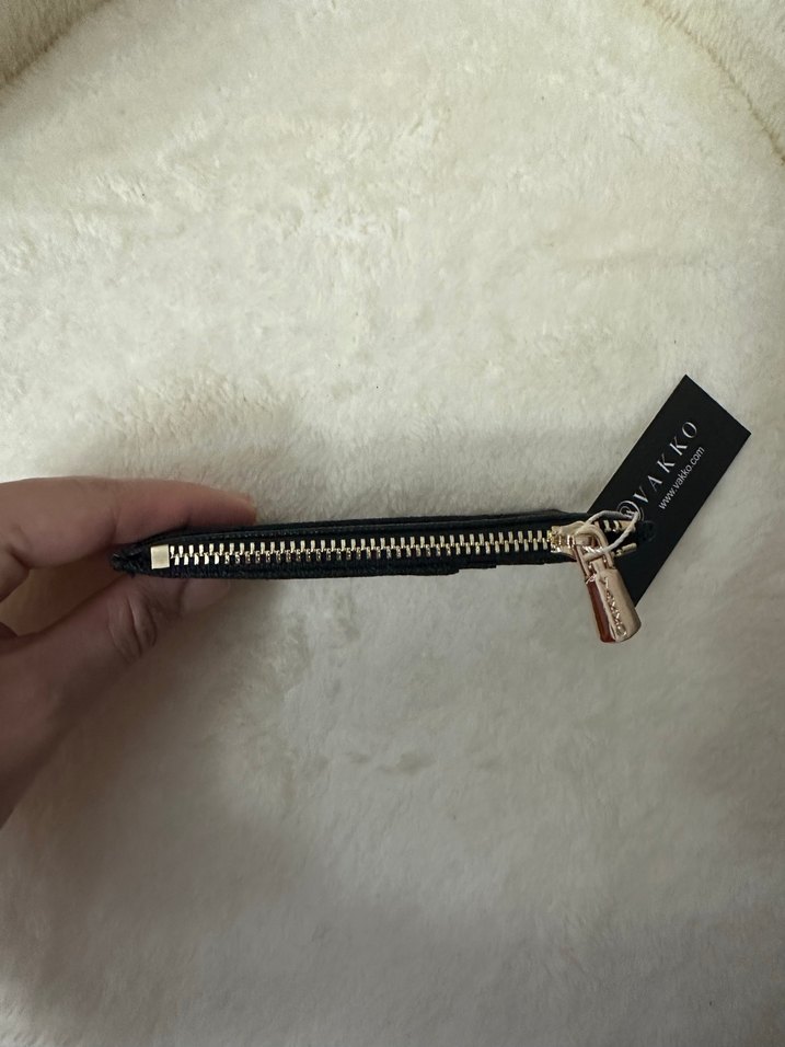 VAKKO Siyah Deri Fermuarlı Erkek Cüzdanı - Görsel 4