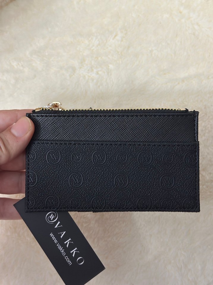 VAKKO Siyah Deri Fermuarlı Erkek Cüzdanı - Görsel 5