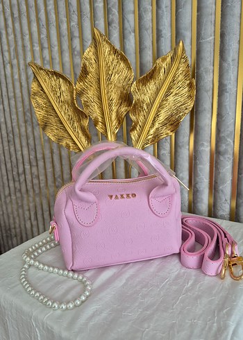 mini pembe Vakko çanta