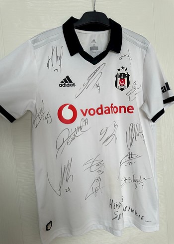 Erkek Beyaz Beşiktaş İmzalı Forma