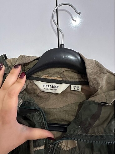 Pull and Bear Spor ceket kapşonlu