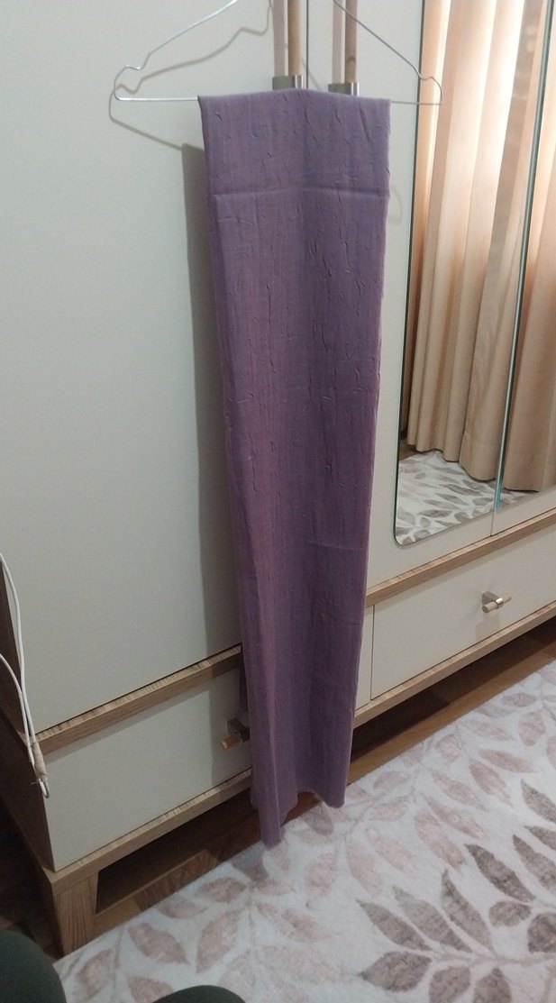 Pastel Mor bambu tesettür şal - Görsel 5