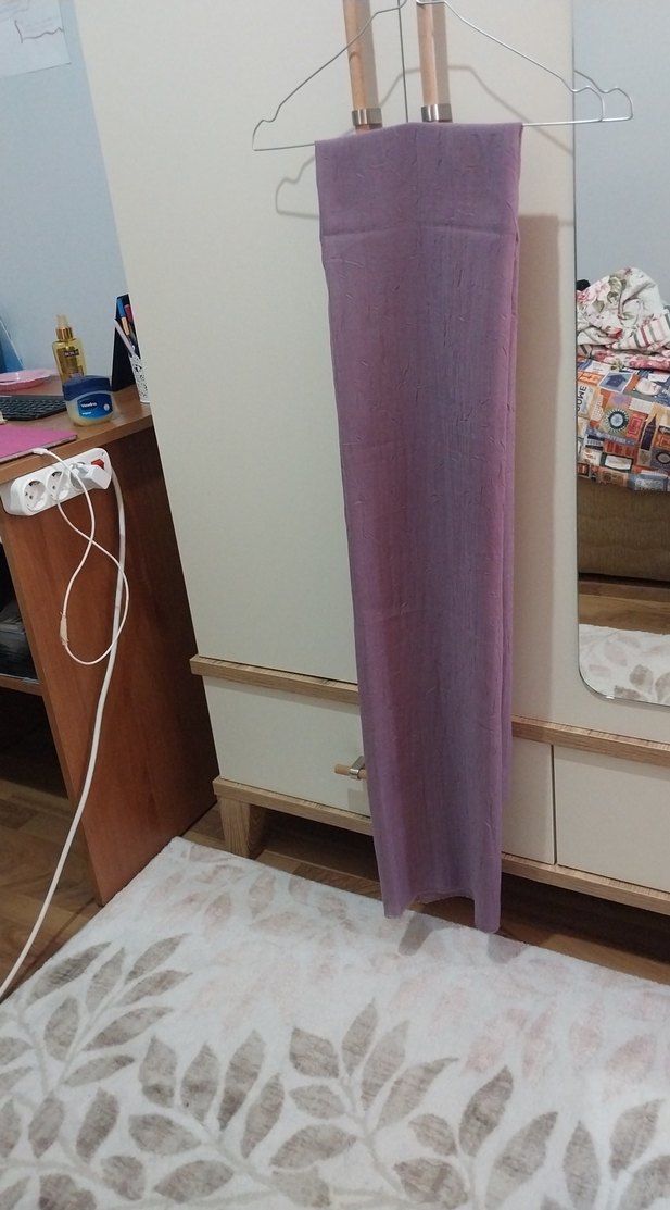 Pastel Mor bambu tesettür şal - Görsel 2