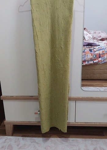 Diger Parlak Haki Bambu Şal - Görsel 2