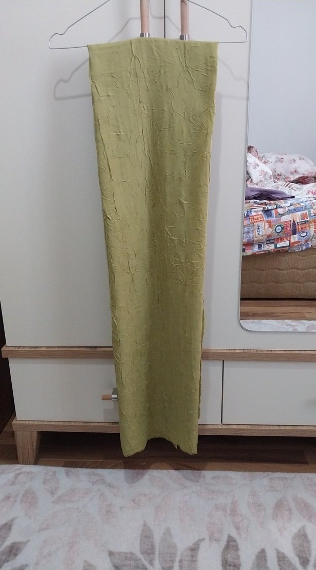 Diger Parlak Haki Bambu Şal - Görsel 2