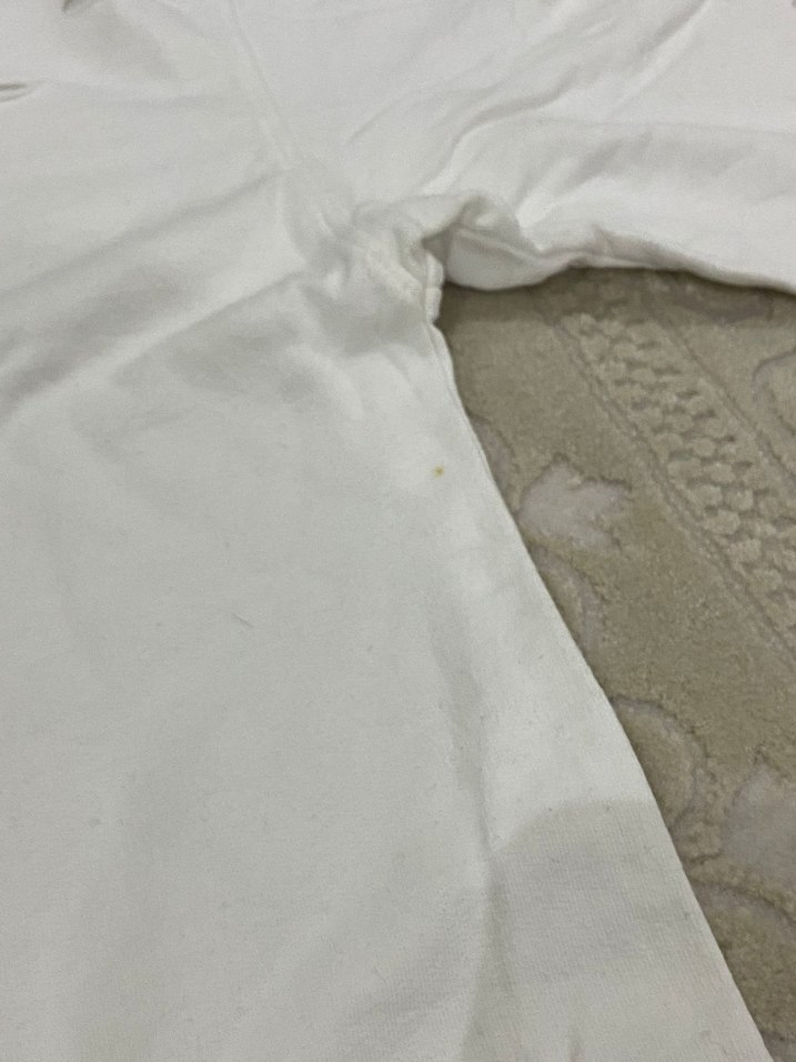 Kadın Beyaz Kısa Kollu Pamuklu Tişört - Görsel 3