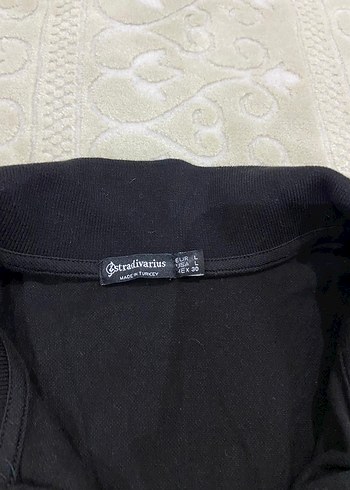 Siyah Keten Polo Tişört - Görsel 2