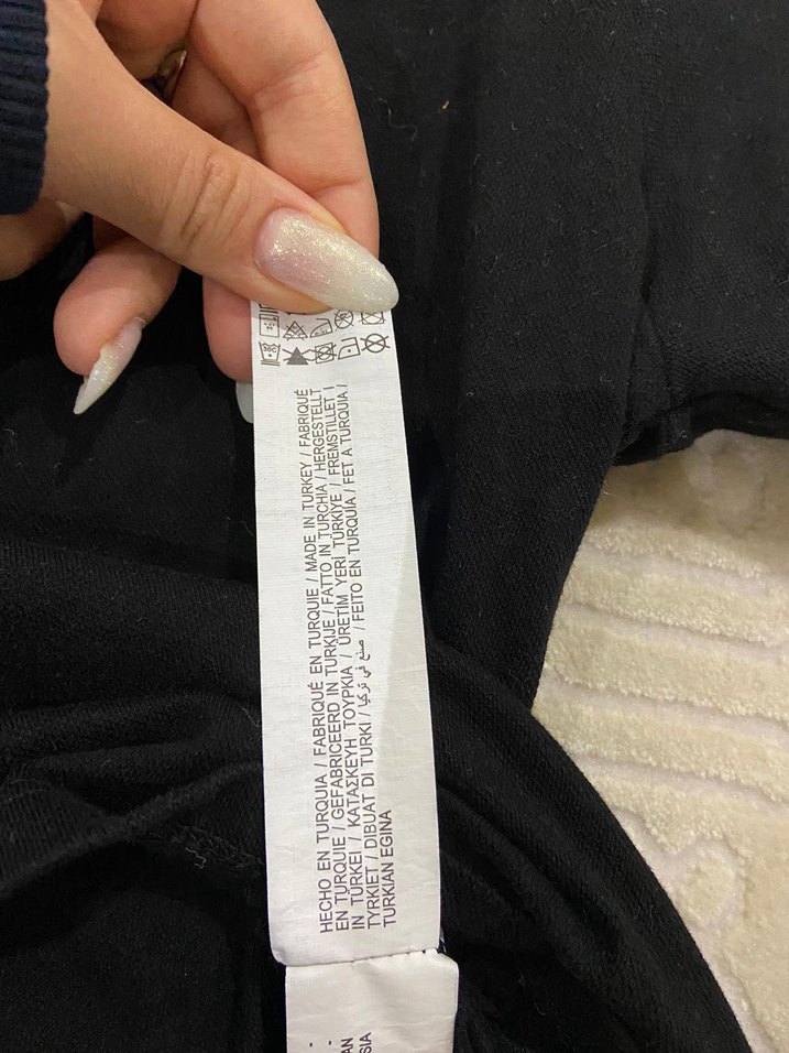 Siyah Keten Polo Tişört - Görsel 3