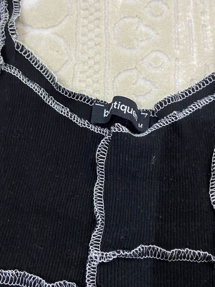 Dantelli Siyah Gotik Straplez Kadın Yelek - Görsel 2