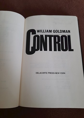Control - William Goldman Bilim Kurgu Roman - Görsel 7