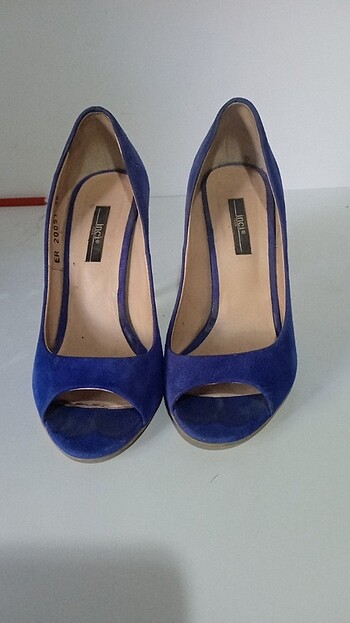 36 Beden mavi Renk İnce topuklu ayakkabı
