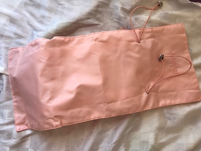  Beden 3 Bölmeli pembe makyaj çantası
