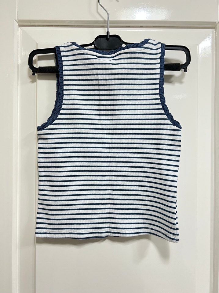 Çizgili Triko Atlet - Görsel 2