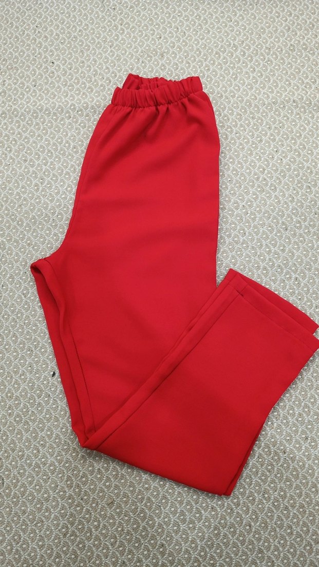 Kırmızı Zincir Detaylı Uzun ikili takım - Görsel 3